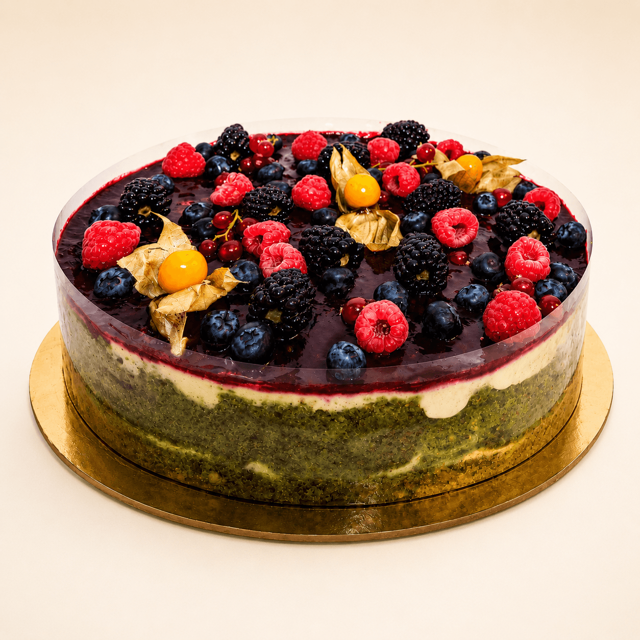 Pistachio Raspberry Cake