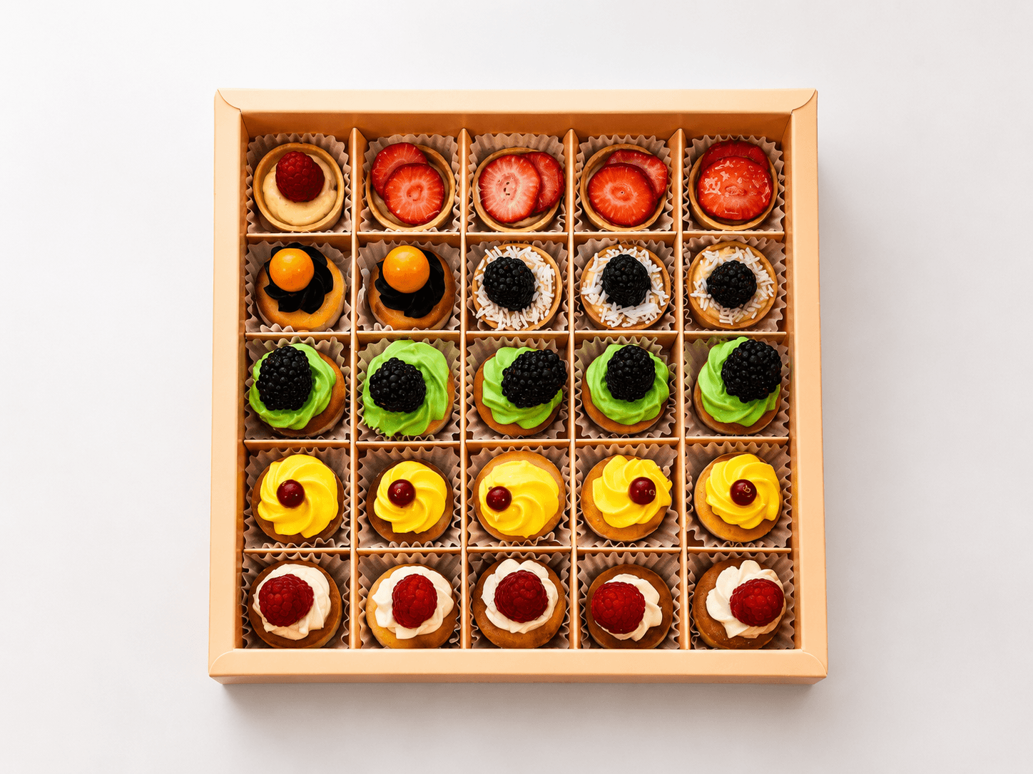 Mini Cheesecake Tart Box - 25 Pcs
