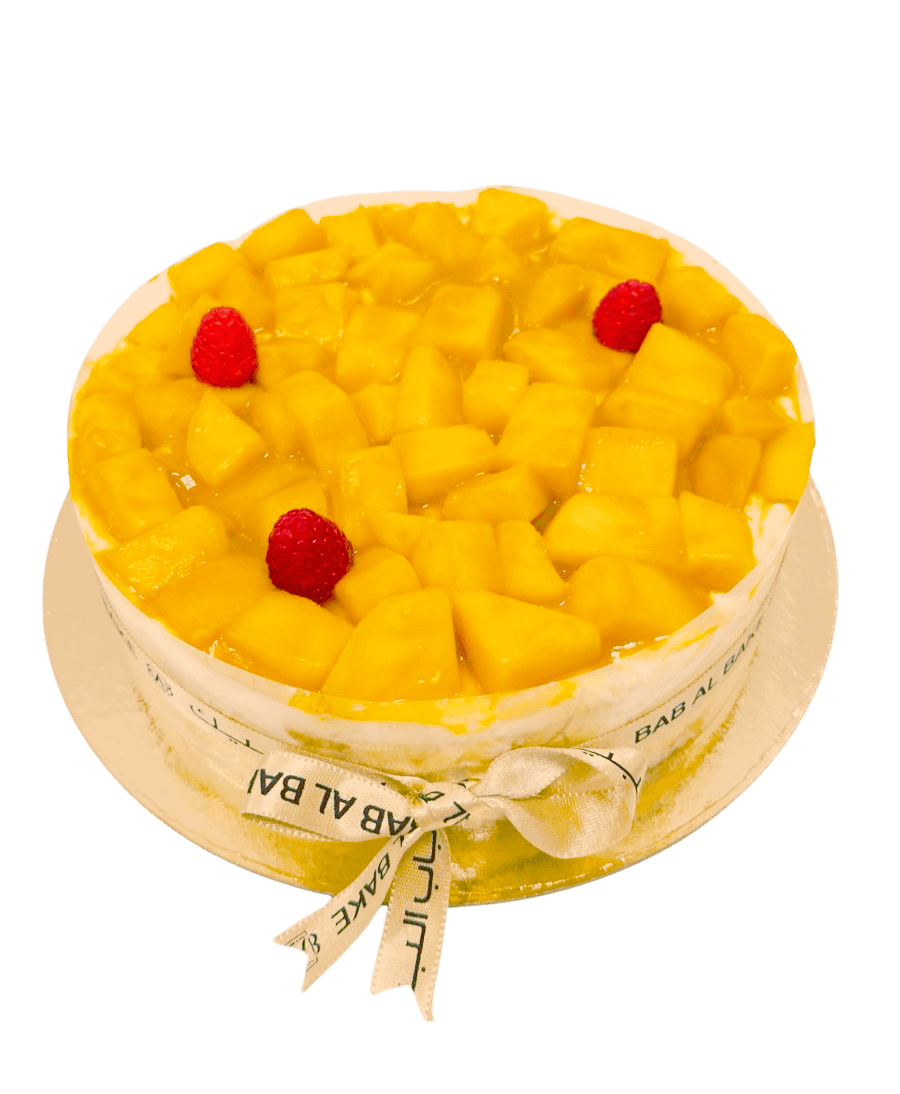 Mango Vanilla Brulee Cake