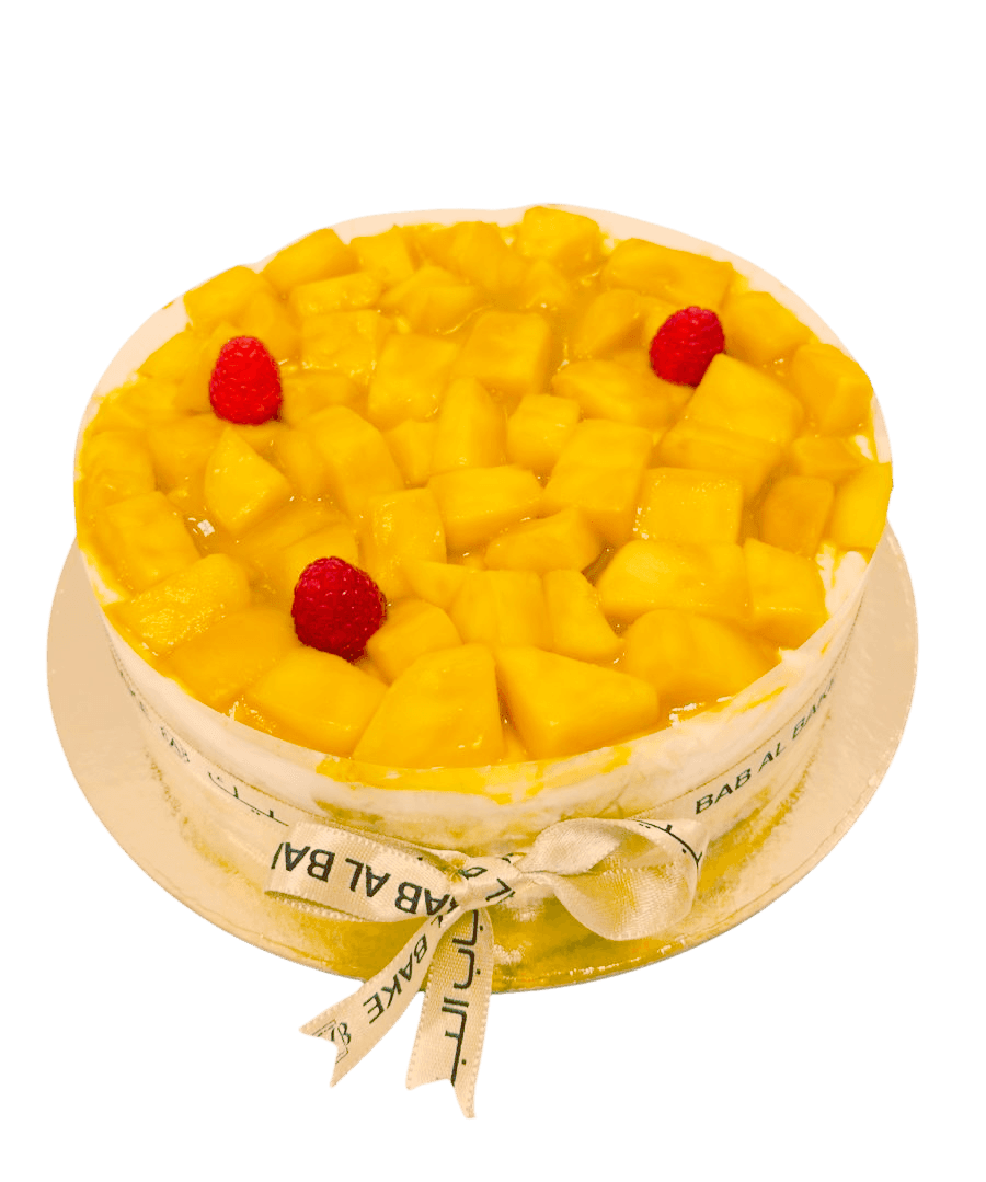Mango Vanilla Brulee Cake