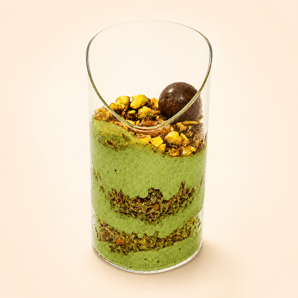 Dessert Glass Pistachio Brulee