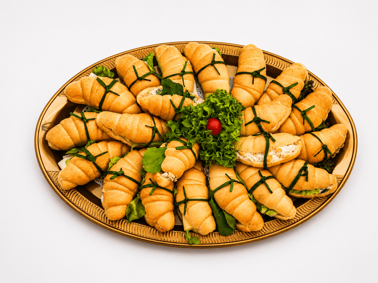 Bread Croissant Sandwich Tray 20 Pcs