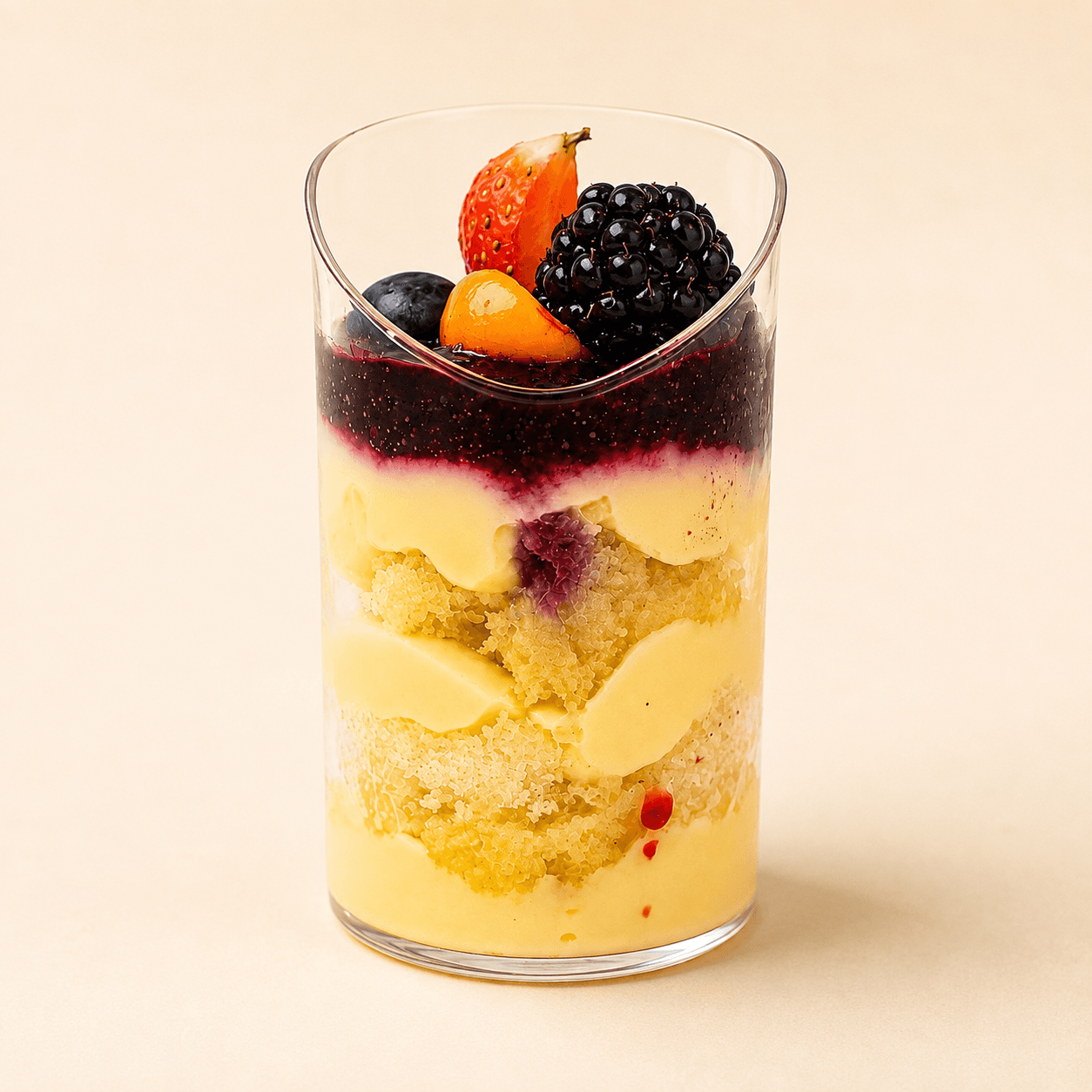 Dessert Glass Vanilla Brulee